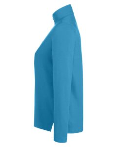 CORE365 CE405W Women’s Fusion ChromaSoft™ Pique Quarter-Zip Pullover – Electric Blue (side)