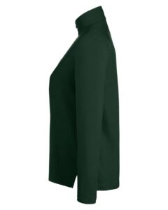 CORE365 CE405W Women’s Fusion ChromaSoft™ Pique Quarter-Zip Pullover – Forest (side)