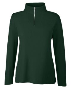 CORE365 CE405W Women’s Fusion ChromaSoft™ Pique Quarter-Zip Pullover – Forest