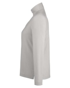 CORE365 CE405W Women’s Fusion ChromaSoft™ Pique Quarter-Zip Pullover – Platinum (side)
