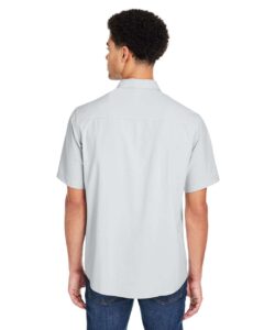 CORE365 CE510 Men’s Ultra UVP® Marina Shirt – Platinum (on model back)