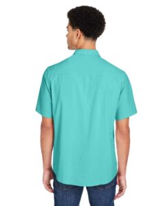 CORE365 CE510 Men’s Ultra UVP® Marina Shirt – Sea Glass (on model back)