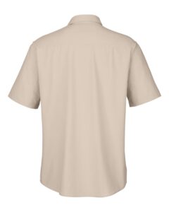 CORE365 CE510 Men’s Ultra UVP® Marina Shirt – Stone (back)