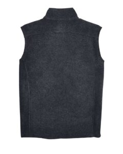 CORE365 88191 Men’s Journey Fleece Vest – Heather Charcoal (back)