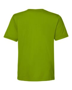 CORE365 CE10Y Youth Capital Performance T-Shirt – Acid Green (back)