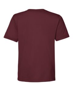 CORE365 CE10Y Youth Capital Performance T-Shirt – Burgundy (back)