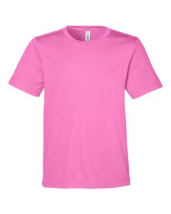 CORE365 CE10Y Youth Capital Performance T-Shirt – Charity Pink
