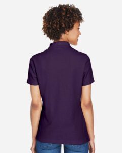 Devon & Jones DG150W Women’s DRYTEC20™ Performance Polo – Deep Purple (on model back)