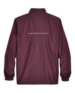 CORE365 88183 Men’s Techno Lite Motivate Unlined Lightweight Jacket – Burgundy (back)