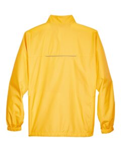 CORE365 88183 Men’s Techno Lite Motivate Unlined Lightweight Jacket – Campus Gold (back)