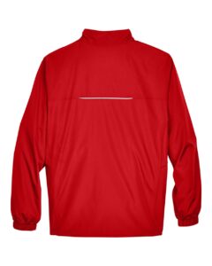 CORE365 88183 Men’s Techno Lite Motivate Unlined Lightweight Jacket – Classic Red (back)