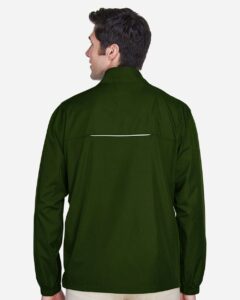 CORE365 88183 Men’s Techno Lite Motivate Unlined Lightweight Jacket – Forest (on model back)