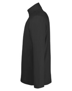 CORE365 CE405 Men’s Fusion ChromaSoft™ Pique Quarter-Zip Pullover – Black (side)