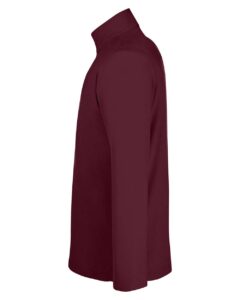 CORE365 CE405 Men’s Fusion ChromaSoft™ Pique Quarter-Zip Pullover – Burgundy (side)