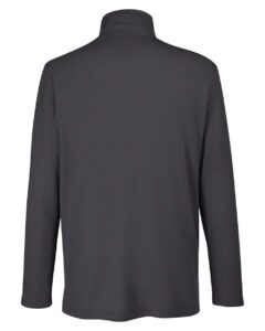 CORE365 CE405 Men’s Fusion ChromaSoft™ Pique Quarter-Zip Pullover – Carbon (back)