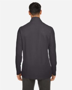 CORE365 CE405 Men’s Fusion ChromaSoft™ Pique Quarter-Zip Pullover – Carbon (on model back)