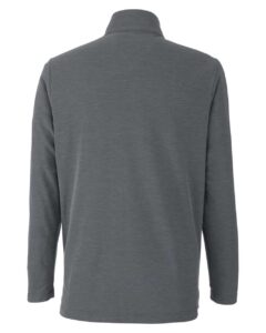 CORE365 CE405 Men’s Fusion ChromaSoft™ Pique Quarter-Zip Pullover – Carbon Heather (back)