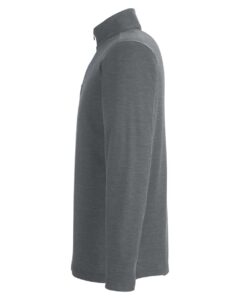 CORE365 CE405 Men’s Fusion ChromaSoft™ Pique Quarter-Zip Pullover – Carbon Heather (side)