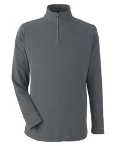 CORE365 CE405 Men’s Fusion ChromaSoft™ Pique Quarter-Zip Pullover – Carbon Heather
