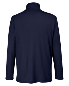 CORE365 CE405 Men’s Fusion ChromaSoft™ Pique Quarter-Zip Pullover – Classic Navy (back)