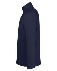 CORE365 CE405 Men’s Fusion ChromaSoft™ Pique Quarter-Zip Pullover – Classic Navy (side)