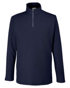 CORE365 CE405 Men’s Fusion ChromaSoft™ Pique Quarter-Zip Pullover – Classic Navy