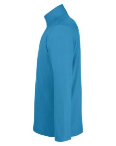 CORE365 CE405 Men’s Fusion ChromaSoft™ Pique Quarter-Zip Pullover – Electric Blue (side)