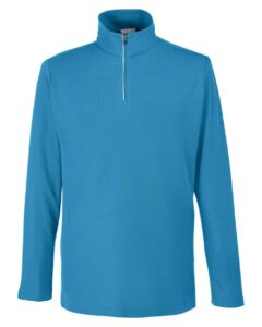 CORE365 CE405 Men’s Fusion ChromaSoft™ Pique Quarter-Zip Pullover – Electric Blue