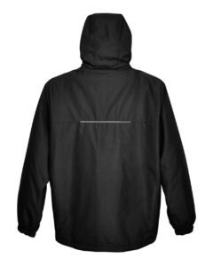 CORE365 88189 Men’s Brisk Insulated Jacket – Black (back)