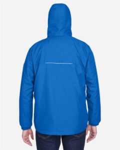 CORE365 88189 Men’s Brisk Insulated Jacket – True Royal (on model back)