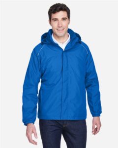 CORE365 88189 Men’s Brisk Insulated Jacket – True Royal (on model)