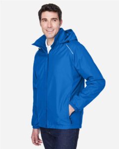 CORE365 88189 Men’s Brisk Insulated Jacket – True Royal (on model side)