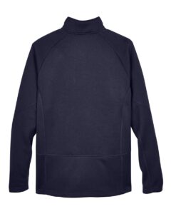 Devon & Jones DG792 Unisex Bristol Sweater Fleece Quarter-Zip Pullover – Navy (back)