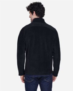 CORE365 88190 Men’s Journey Fleece Jacket – Black (on model back)