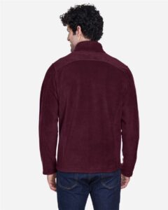 CORE365 88190 Men’s Journey Fleece Jacket – Burgundy (on model back)