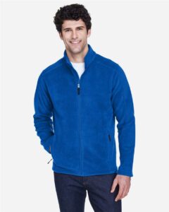 CORE365 88190 Men’s Journey Fleece Jacket – True Royal (on model)