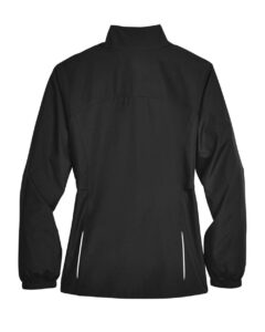 CORE365 78183 Women’s Techno Lite Motivate Unlined Lightweight Jacket – Black (back)