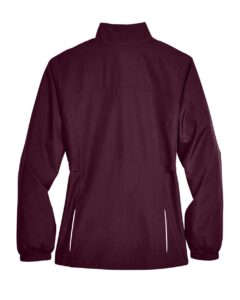 CORE365 78183 Women’s Techno Lite Motivate Unlined Lightweight Jacket – Burgundy (back)