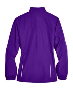 CORE365 78183 Women’s Techno Lite Motivate Unlined Lightweight Jacket – Campus Purple (back)
