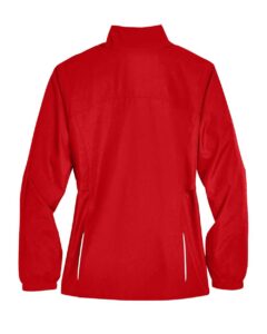 CORE365 78183 Women’s Techno Lite Motivate Unlined Lightweight Jacket – Classic Red (back)