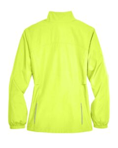 CORE365 78183 Women’s Techno Lite Motivate Unlined Lightweight Jacket – Safety Yellow (back)