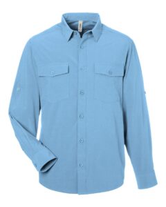 CORE365 CE510L Men’s Ultra UVP® Marina Shirt – Columbia Blue