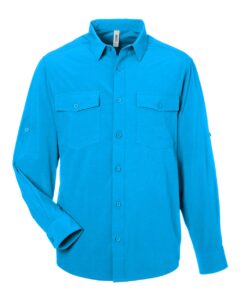 CORE365 CE510L Men’s Ultra UVP® Marina Shirt – Electric Blue