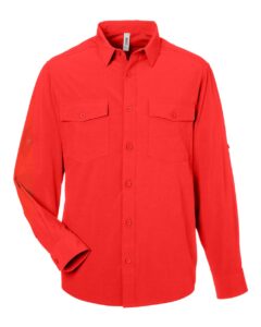 CORE365 CE510L Men’s Ultra UVP® Marina Shirt – Marina Red