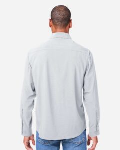 CORE365 CE510L Men’s Ultra UVP® Marina Shirt – Platinum (on model back)