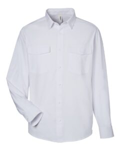 CORE365 CE510L Men’s Ultra UVP® Marina Shirt – White