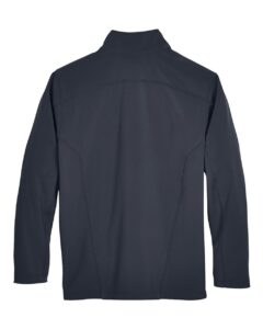 CORE365 88184 Men’s Cruise Two-Layer Fleece Bonded Soft Shell Jacket – Carbon (back)
