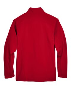 CORE365 88184 Men’s Cruise Two-Layer Fleece Bonded Soft Shell Jacket – Classic Red (back)