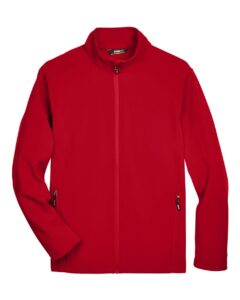 CORE365 88184 Men’s Cruise Two-Layer Fleece Bonded Soft Shell Jacket – Classic Red