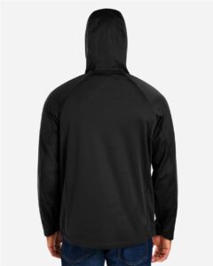 CORE365 CE711 Unisex Techno Lite Pullover Anorak – Black (on model back)